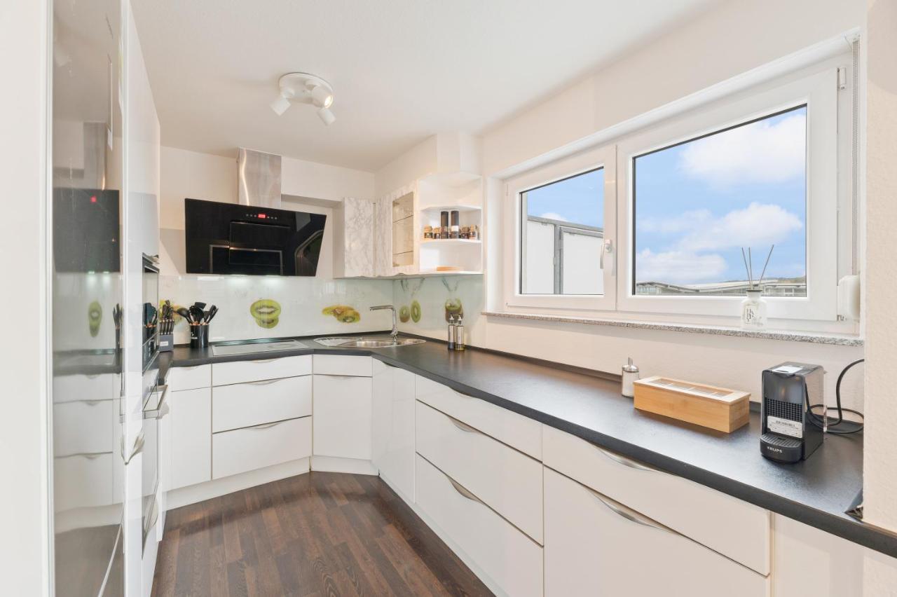 Design-Apartment - Kueche - Dachterrasse - Zentral Leinfelden-Echterdingen Zewnętrze zdjęcie